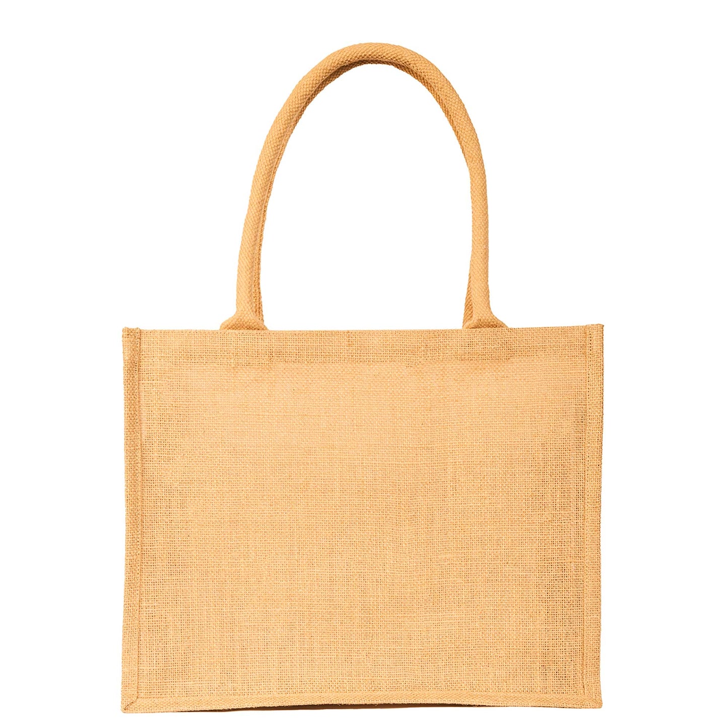 Jute Tote Bags – Sturdy Reusable Burlap Totes for Shopping, Travel, Holidays, Weddings & Everyday Use (Set of 12)