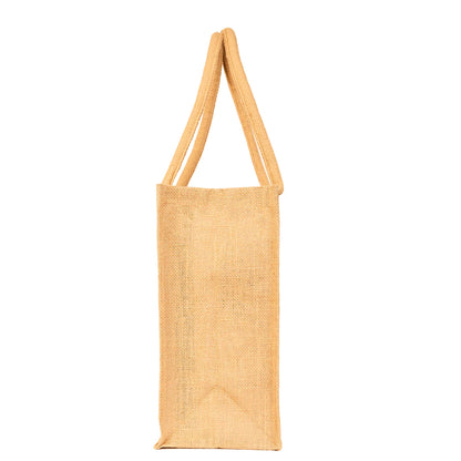 Wholesale Jute Shopping Bags Burlap Totes for Wedding,Daily Use, Shopping, Holidays & Special Occasions (Set of 8)