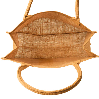 Jute Tote Bags – Sturdy Reusable Burlap Totes for Shopping, Travel, Holidays, Weddings & Everyday Use (Set of 12)