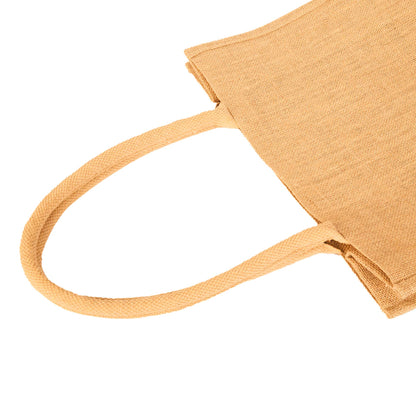 Jute Tote Bags – Sturdy Reusable Burlap Totes for Shopping, Travel, Holidays, Weddings & Everyday Use (Set of 12)