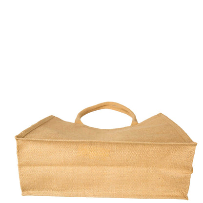 Jute Tote Bags – Sturdy Reusable Burlap Totes for Shopping, Travel, Holidays, Weddings & Everyday Use (Set of 12)