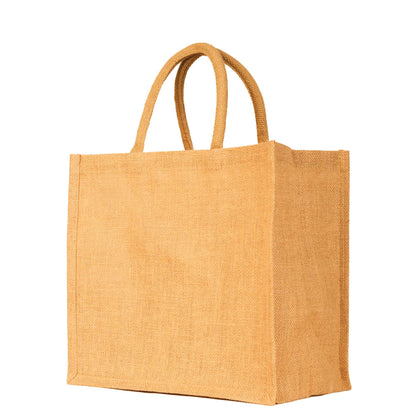 Jute Tote Bags – Durable Wholesale Reusable Burlap Totes for Shopping, Travel, Weddings & Daily Use (Packs of 8)