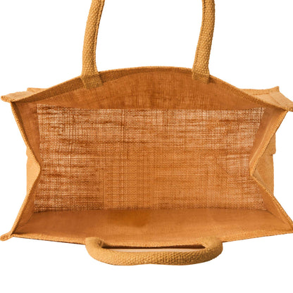 Bright Jute Tote Bags – Reusable Burlap Totes for Daily Use, Shopping, Travel, Holidays & Special Events (Set of 12)