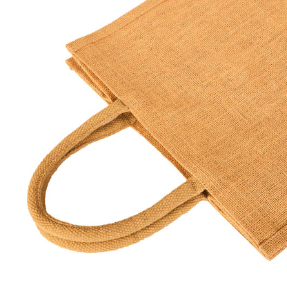 Bright Jute Tote Bags – Reusable Burlap Totes for Daily Use, Shopping, Travel, Holidays & Special Events (Set of 12)