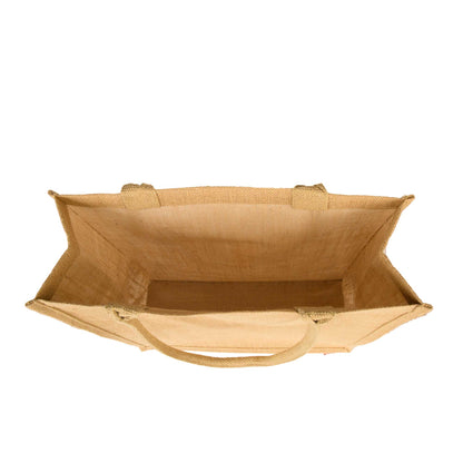 Burlap Tote Bags – Reusable Jute Gift, Grocery, Beach Bags for Women, Bridesmaid, DIY, Shopping, Travel & Weddings (Packs of 8)