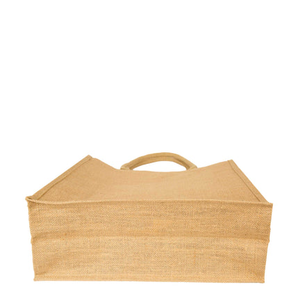 Burlap Tote Bags – Reusable Jute Gift, Grocery, Beach Bags for Women, Bridesmaid, DIY, Shopping, Travel & Weddings (Packs of 8)