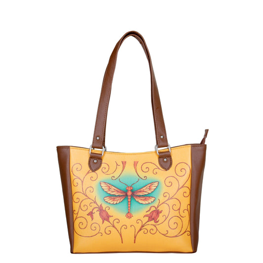 Ladies’ Printed Leather Shoulder Tote Bag– Handbag, Sling & Top Handle Purse – Ideal for Office, Travel & Everyday Use