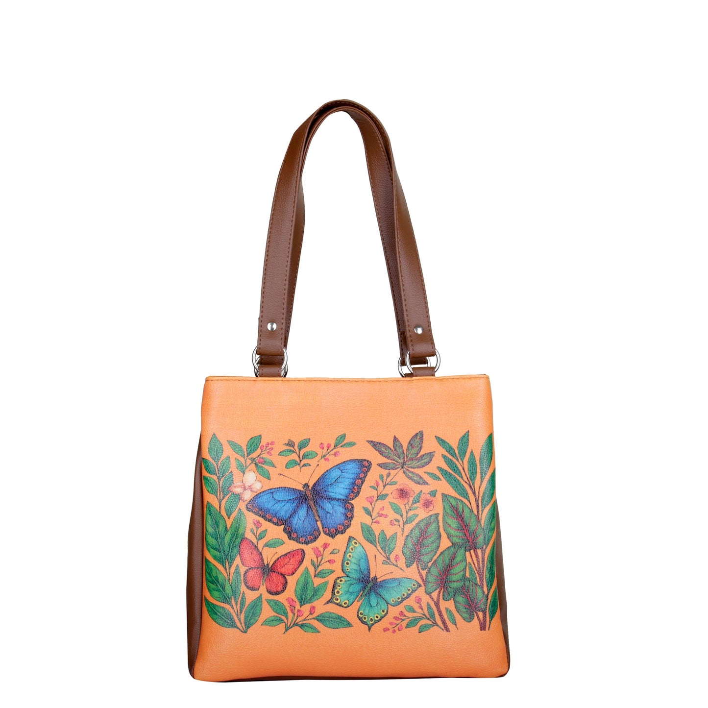 Women’s Printed Leather Tote Shoulder Bag – Multi-Compartment Handbag for Daily Use, Work & Travel