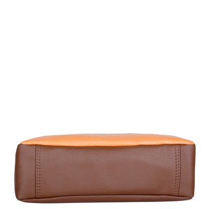 Women’s Printed Leather Tote Shoulder Bag – Multi-Compartment Handbag for Daily Use, Work & Travel