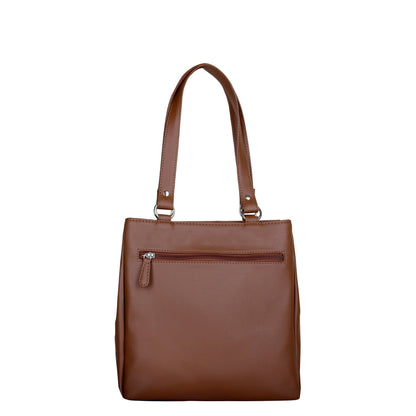 Women’s Printed Leather Tote Shoulder Bag – Multi-Compartment Handbag for Daily Use, Work & Travel