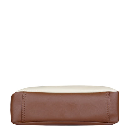 Women’s Printed Leather Tote Shoulder Bag – Multi-Compartment Handbag for Daily Use, Work & Travel