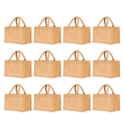 Reusable Jute Tote Bags – Wholesale Burlap Shopping, Weddings, Valentine’s, Mother’s Day & Beach Parties (Packs of 12)
