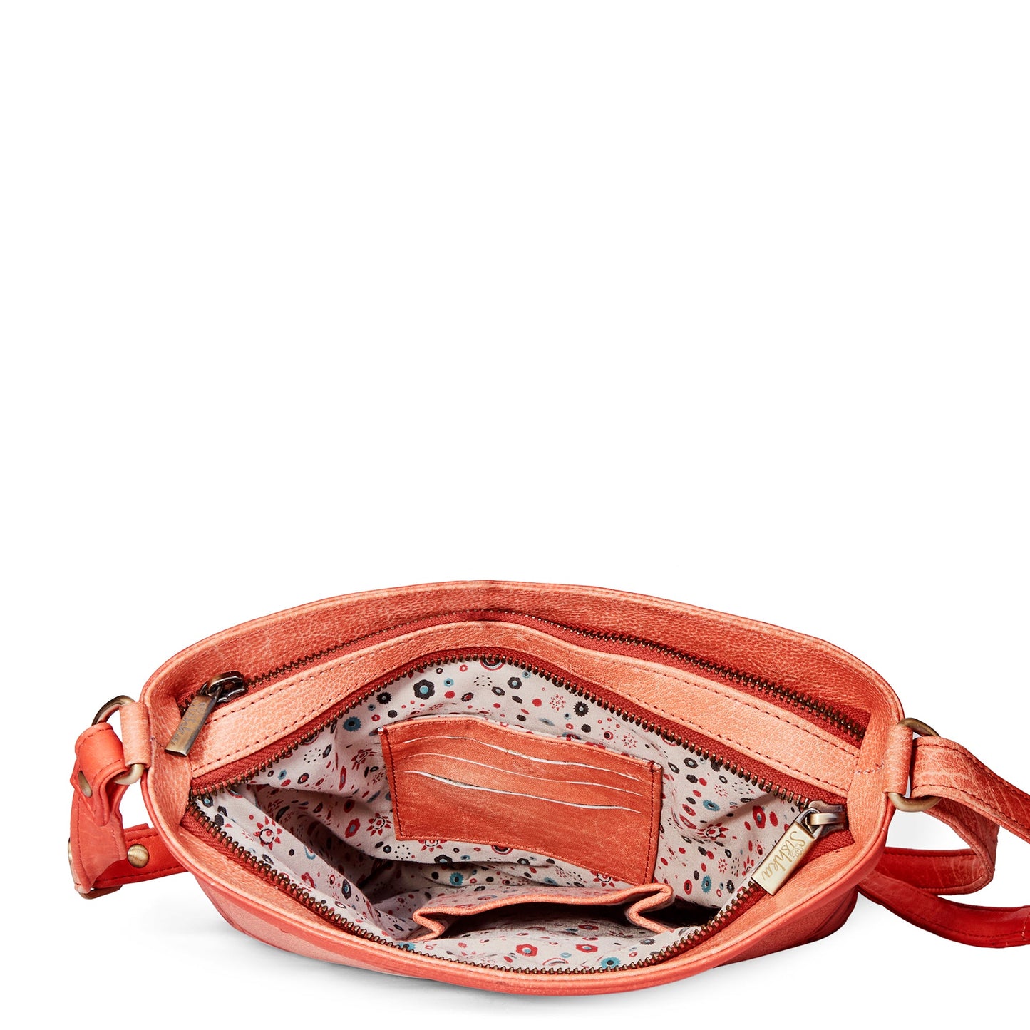 Slim Crossbody Bag with Hand-Painted Rabbit Design