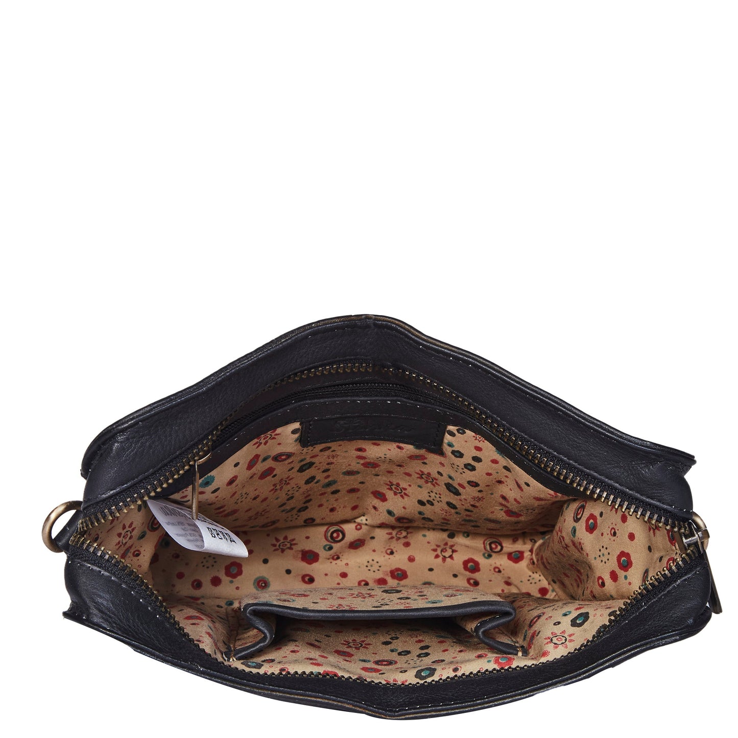 Hand Painted Orange Butterfly-Shaped Crossbody Bag