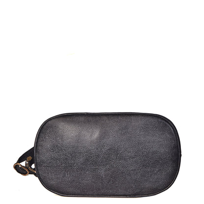 Hand-Painted Black Triangle Backpack with Convertible Straps