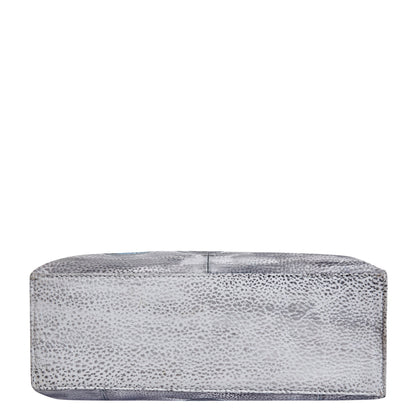 Vintage Car & Architecture Hand-Painted Leather Tote Bag