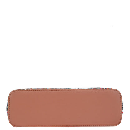 Multicolor Handcrafted Printed Tote Handbag – Women’s Shoulder Purse with Leather Handles