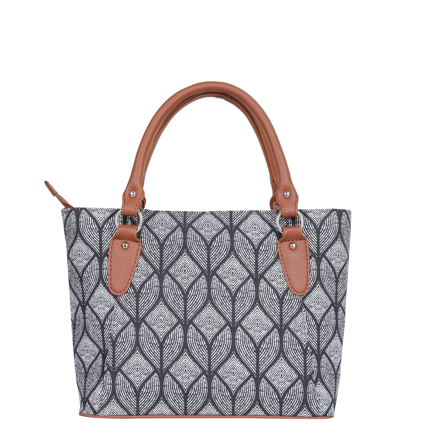 Women’s Monochrome Tote Bags with Vegan Leather Trim Handle – Wholesale