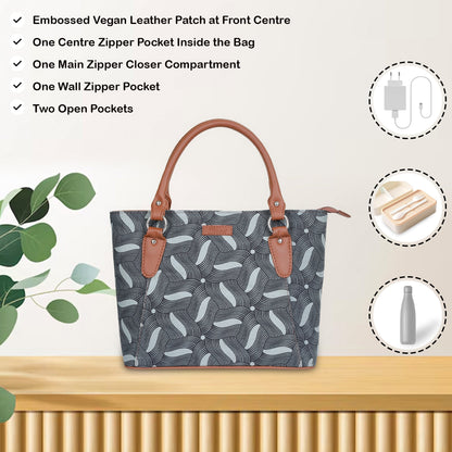 Women’s Olive Green Tote Bags with Vegan Leather Trim – Wholesale