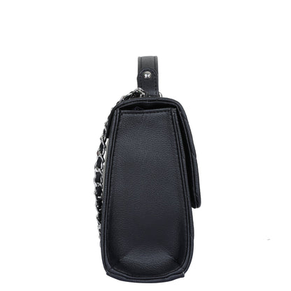 Wholesale Black Quilted Leather Sling Bag – Women’s Chain Strap Shoulder Purse