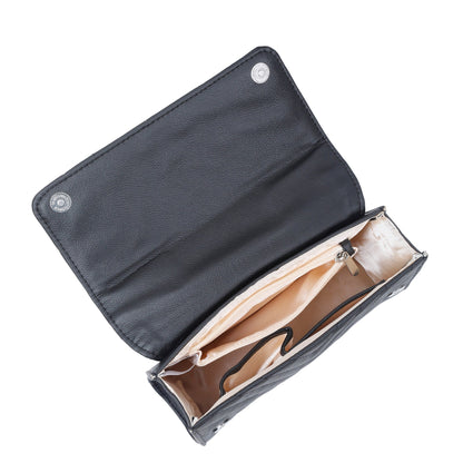 Wholesale Black Quilted Leather Sling Bag – Women’s Chain Strap Shoulder Purse