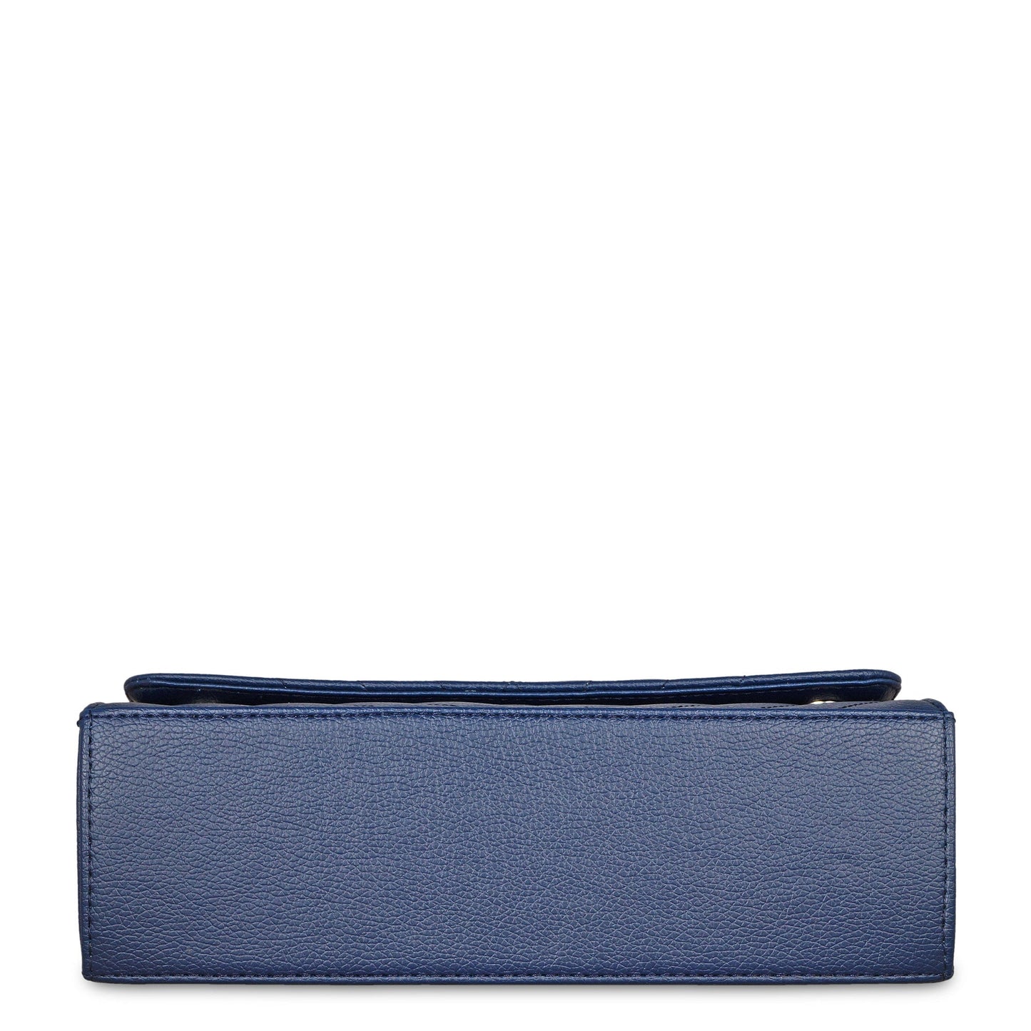 Blue Quilted Faux Leather Sling Bag – Women’s Chain Strap Shoulder Purse