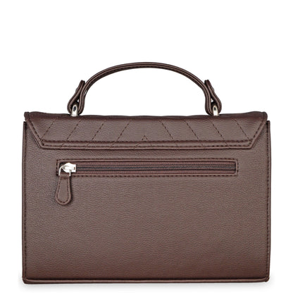 Brown Quilted Wholesale Shoulder Sling Bag – Elegant Women’s Handbag with Chain Strap