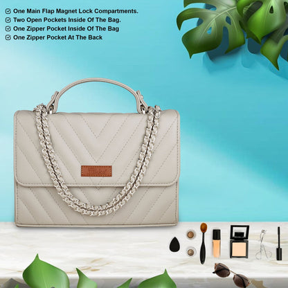 Grey Vegan Leather Wholesale Crossbody Sling Bag – Women’s Shoulder Handbag