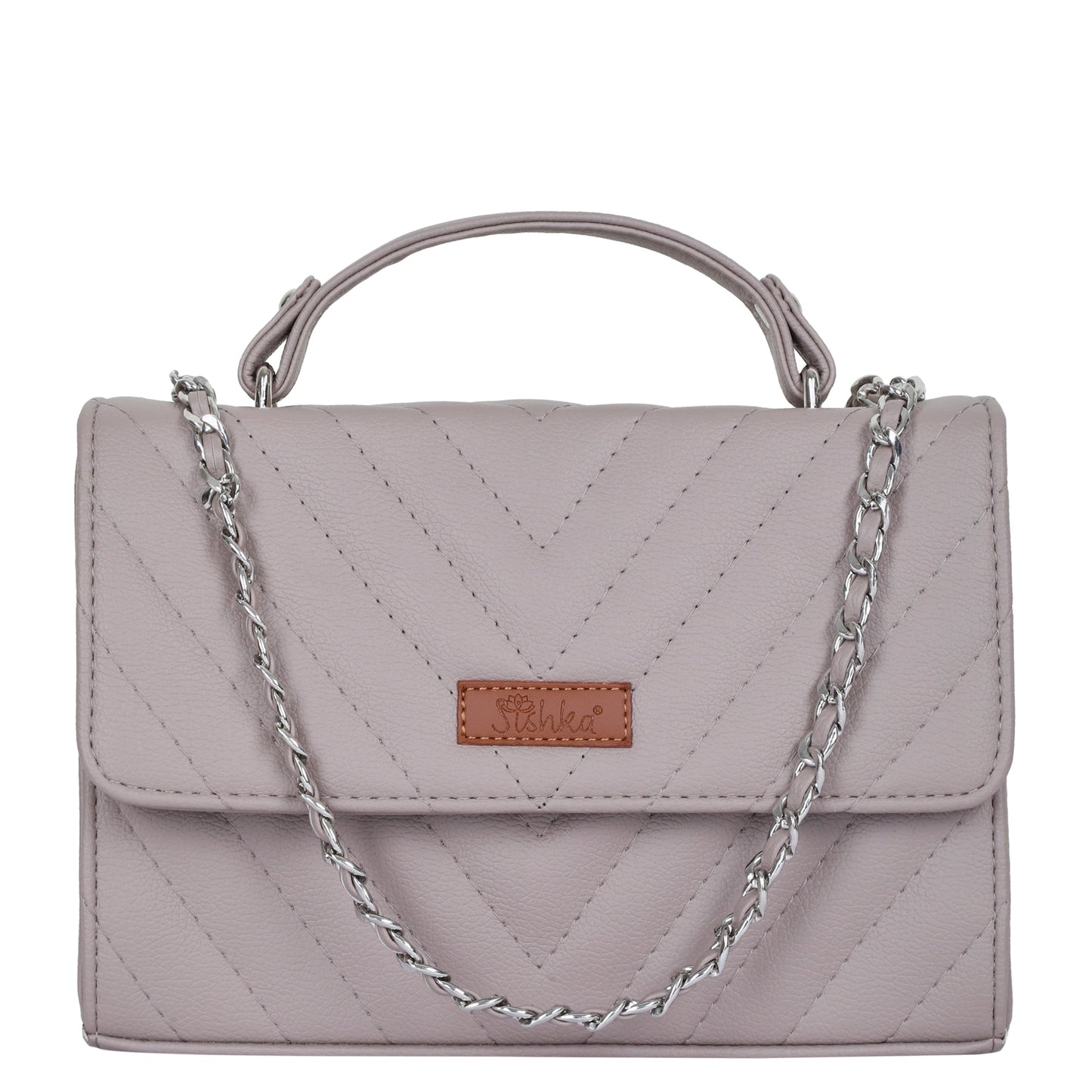 Mauve Vegan Leather Sling Crossbody Bag – Women’s Shoulder Purse