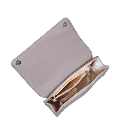 Mauve Vegan Leather Sling Crossbody Bag – Women’s Shoulder Purse