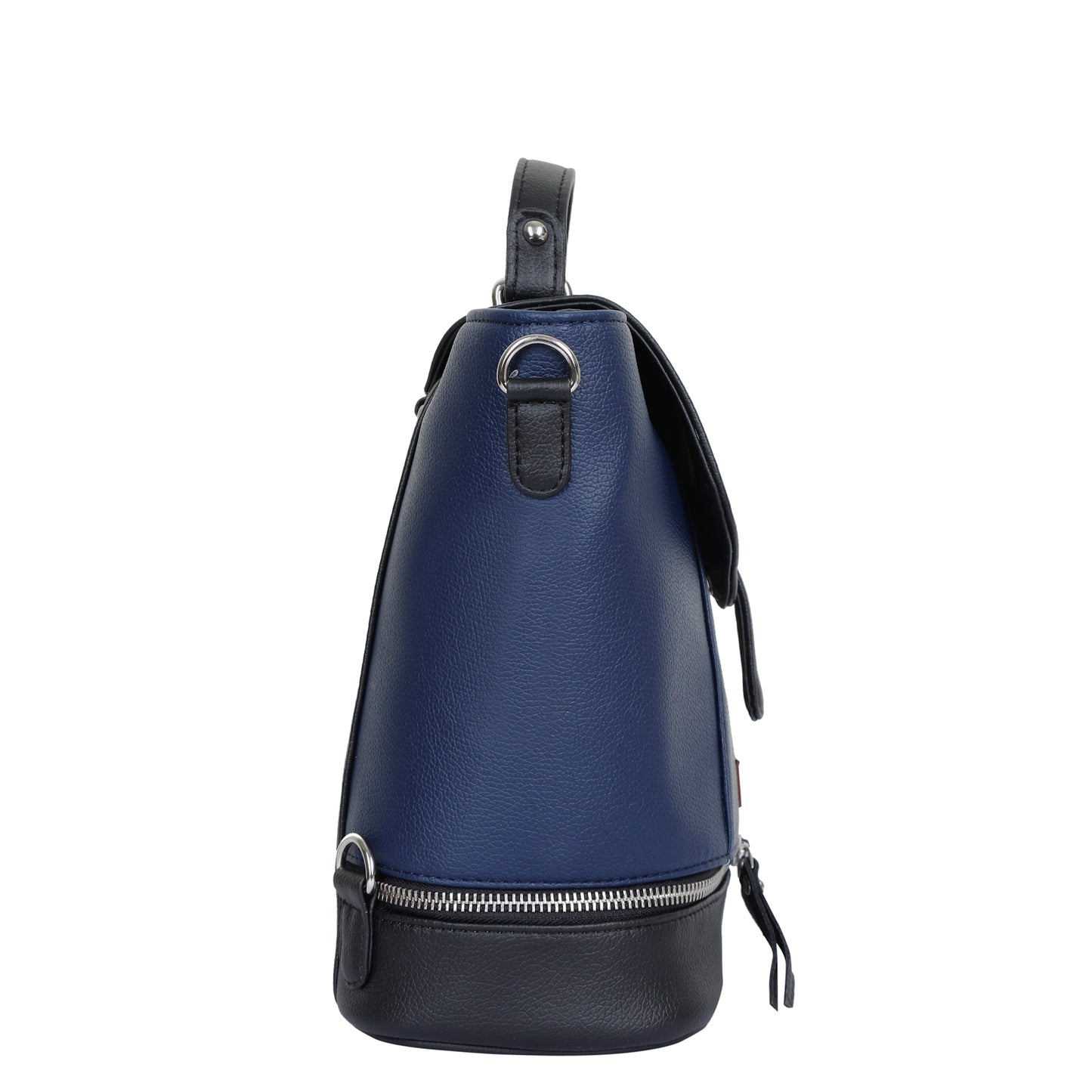 Blue Vegan Leather Women's Backpack – Wholesale Travel-Friendly Shoulder Purse & Handbag