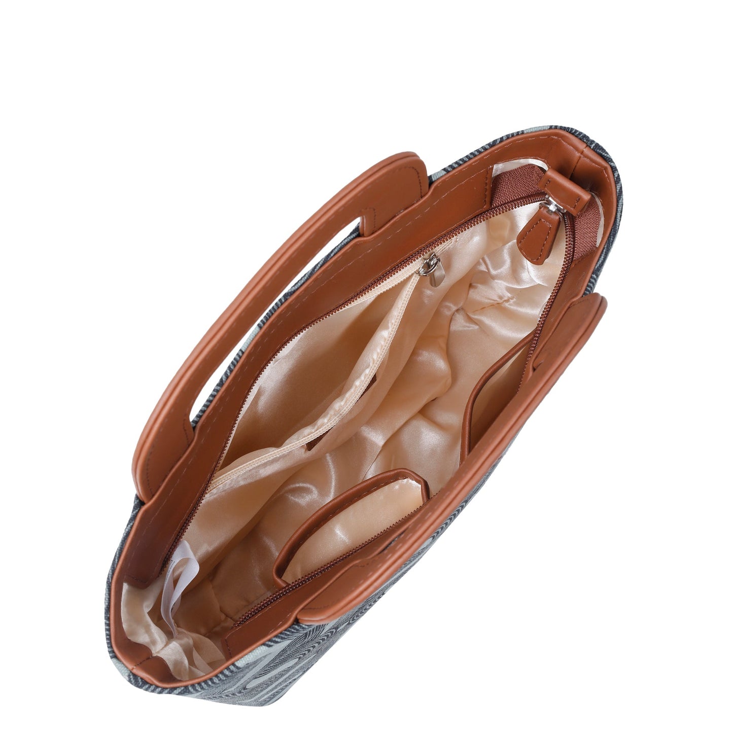 Olive Green Handcrafted Handbag – Women’s Top Handle Tote Satchel with Leather Trim