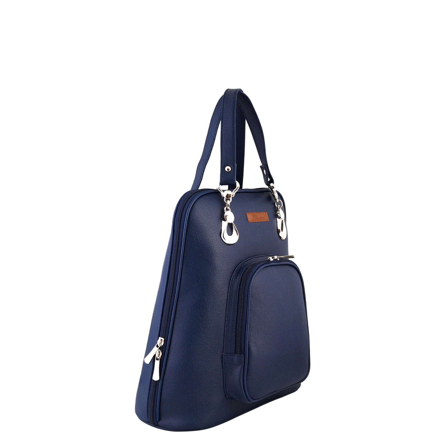 Blue Women’s Backpack Purse – Stylish Vegan Leather Shoulder Bag for Daily Use