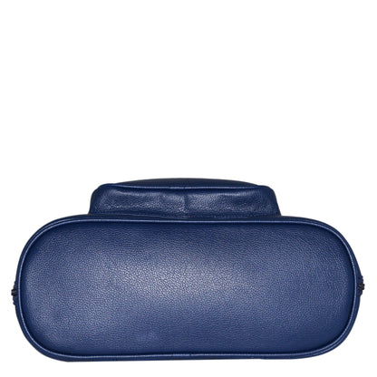 Blue Women’s Backpack Purse – Stylish Vegan Leather Shoulder Bag for Daily Use