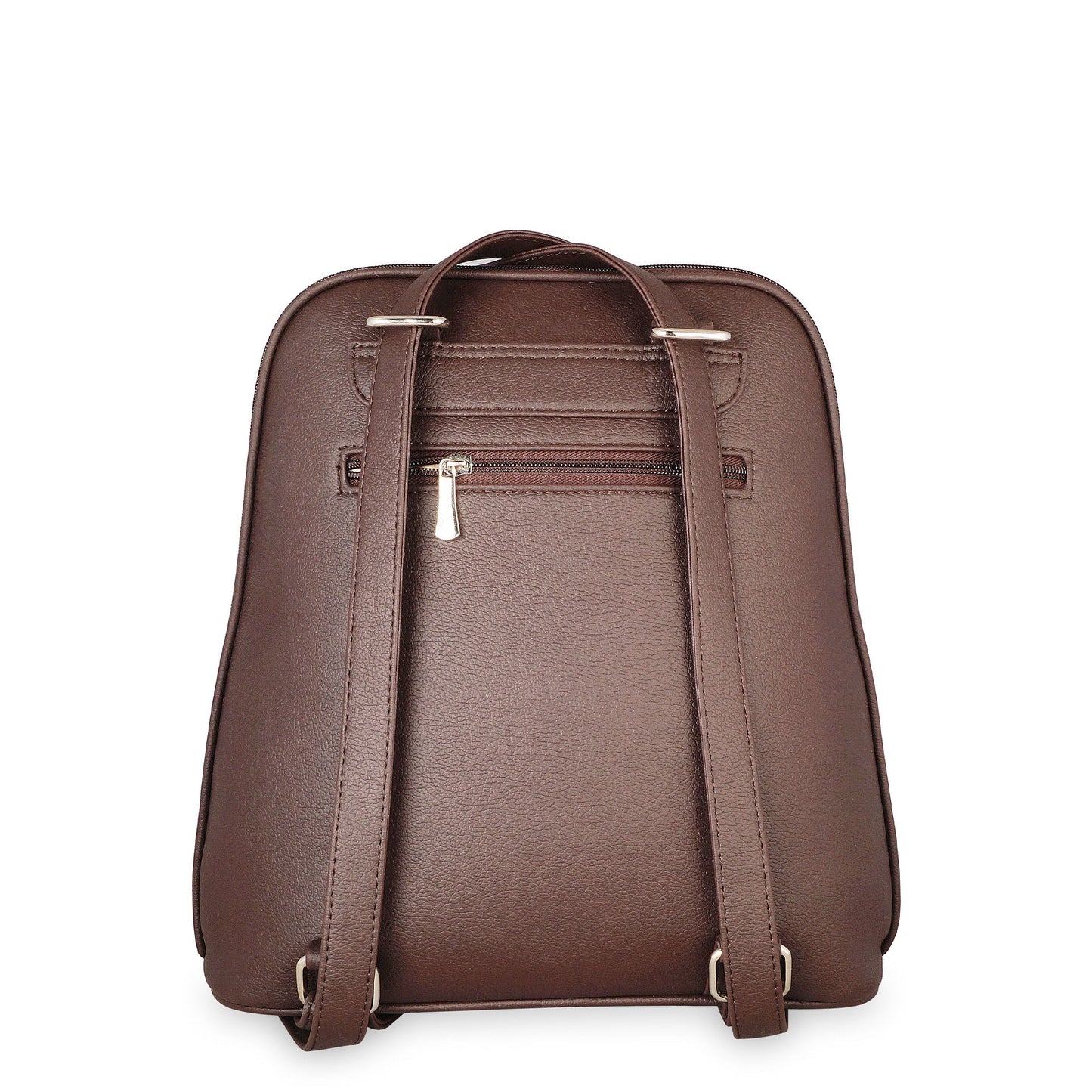 Brown Vegan Leather Backpack for Women – Elegant Shoulder Bag for Office