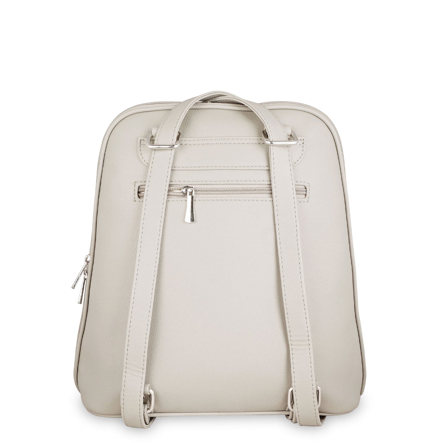 Grey Women’s Fashion Backpack – Versatile Faux Leather Bag with Adjustable Strap