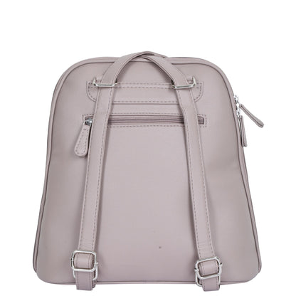 Mauve Vegan Leather Backpack for Women – Multipurpose Shoulder Bag for Work