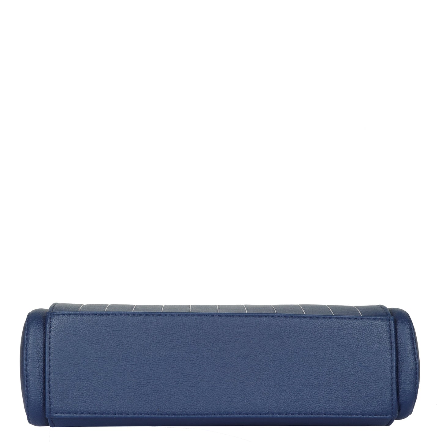 Blue Faux Leather Top-Handle Handbag – Women’s Crossbody Purse