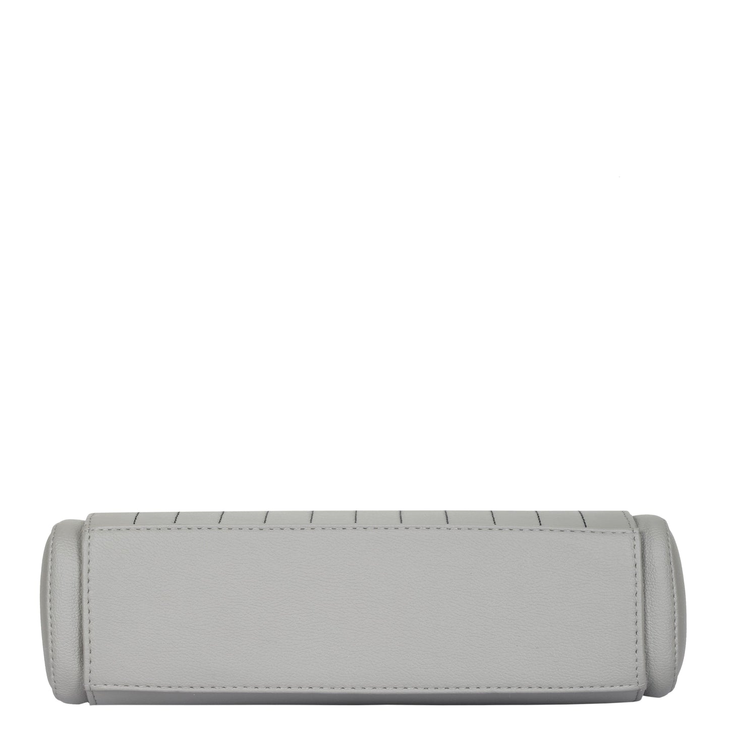 Grey Faux Leather Top-Handle Handbag – Women’s Crossbody Purse