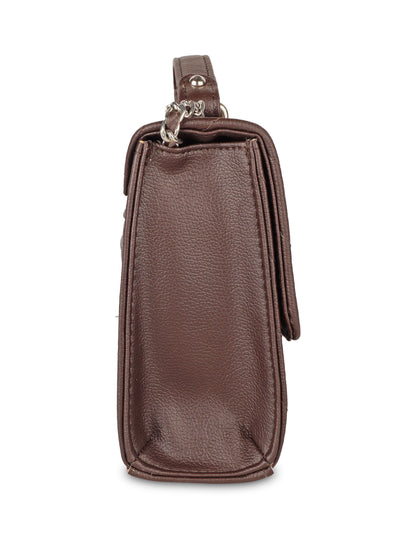 Brown Quilted Wholesale Shoulder Sling Bag – Elegant Women’s Handbag with Chain Strap