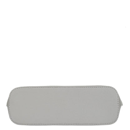 Grey Vegan Leather Tote Satchel – Women’s Top Handle Shoulder Bag