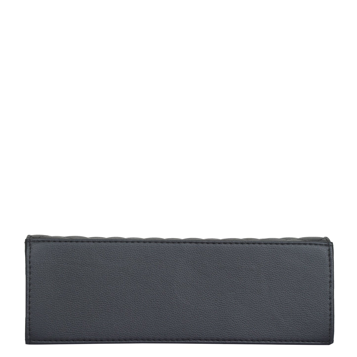 Black Quilted Faux Leather Tote Bag – Women’s Top Handle Satchel Handbag