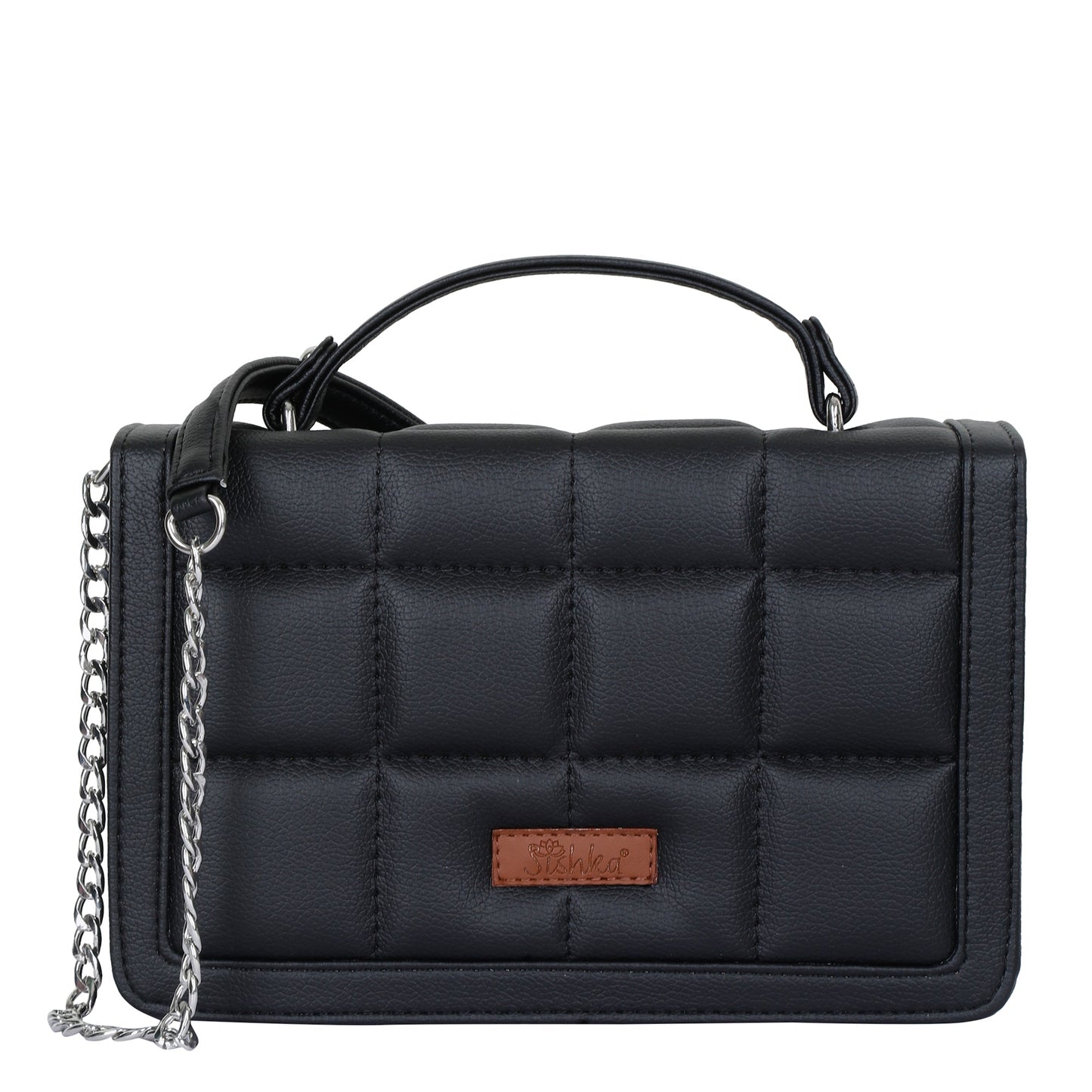 Wholesale Black Vegan Leather Crossbody Sling Bag – Women’s Shoulder Handbag