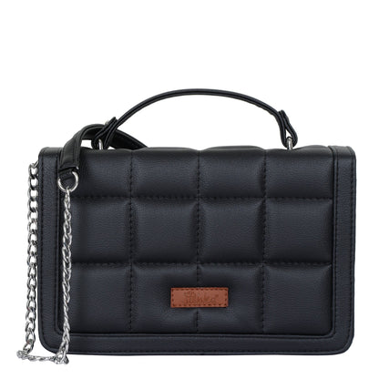 Wholesale Black Vegan Leather Crossbody Sling Bag – Women’s Shoulder Handbag