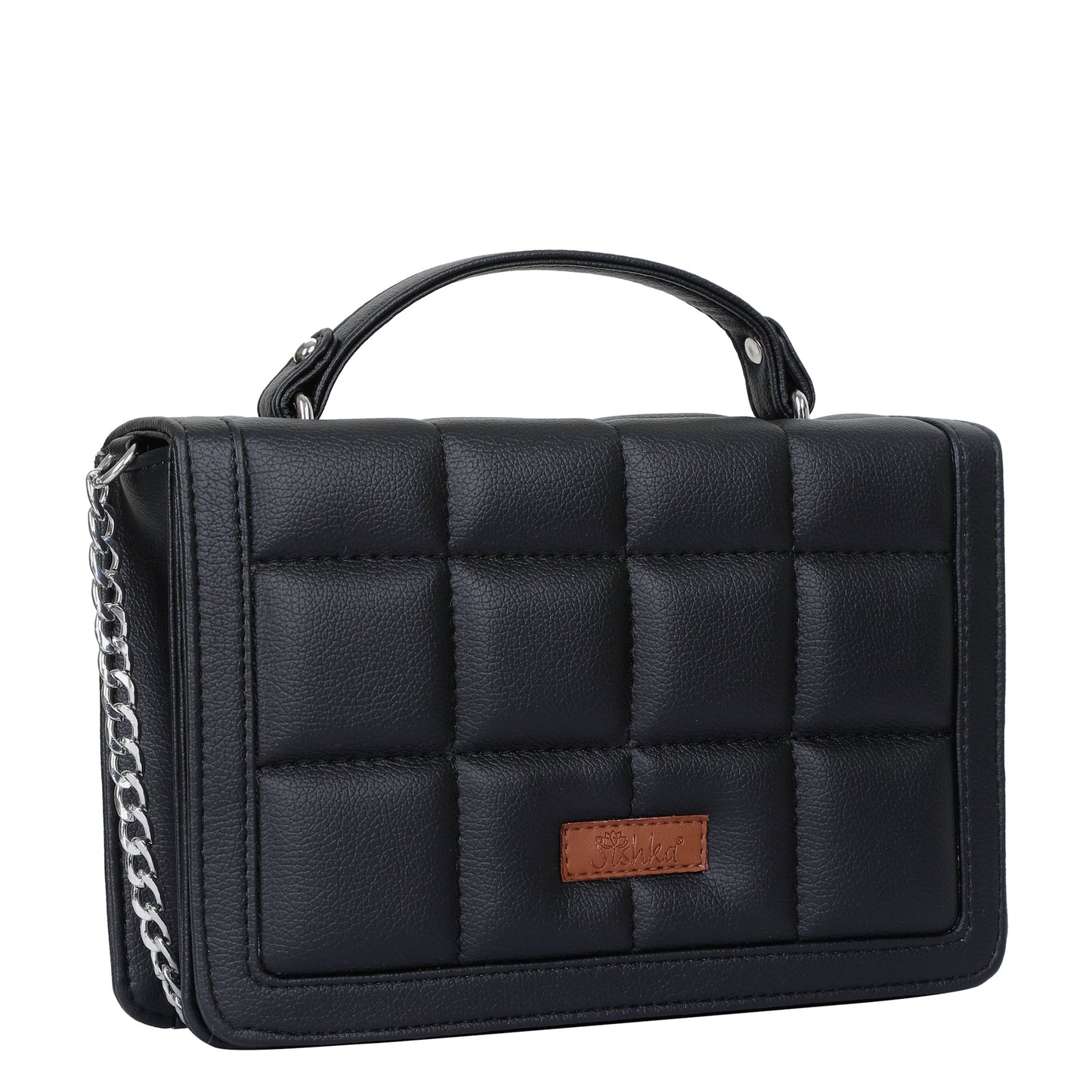 Wholesale Black Vegan Leather Crossbody Sling Bag – Women’s Shoulder Handbag