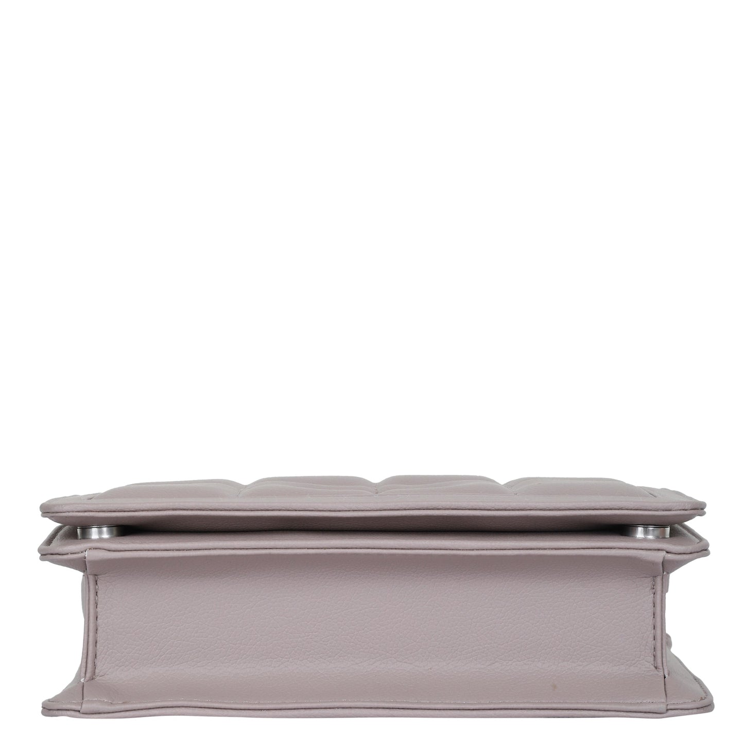 Mauve Faux Leather Crossbody Sling Bag – Women’s Chain Strap Shoulder Handbag