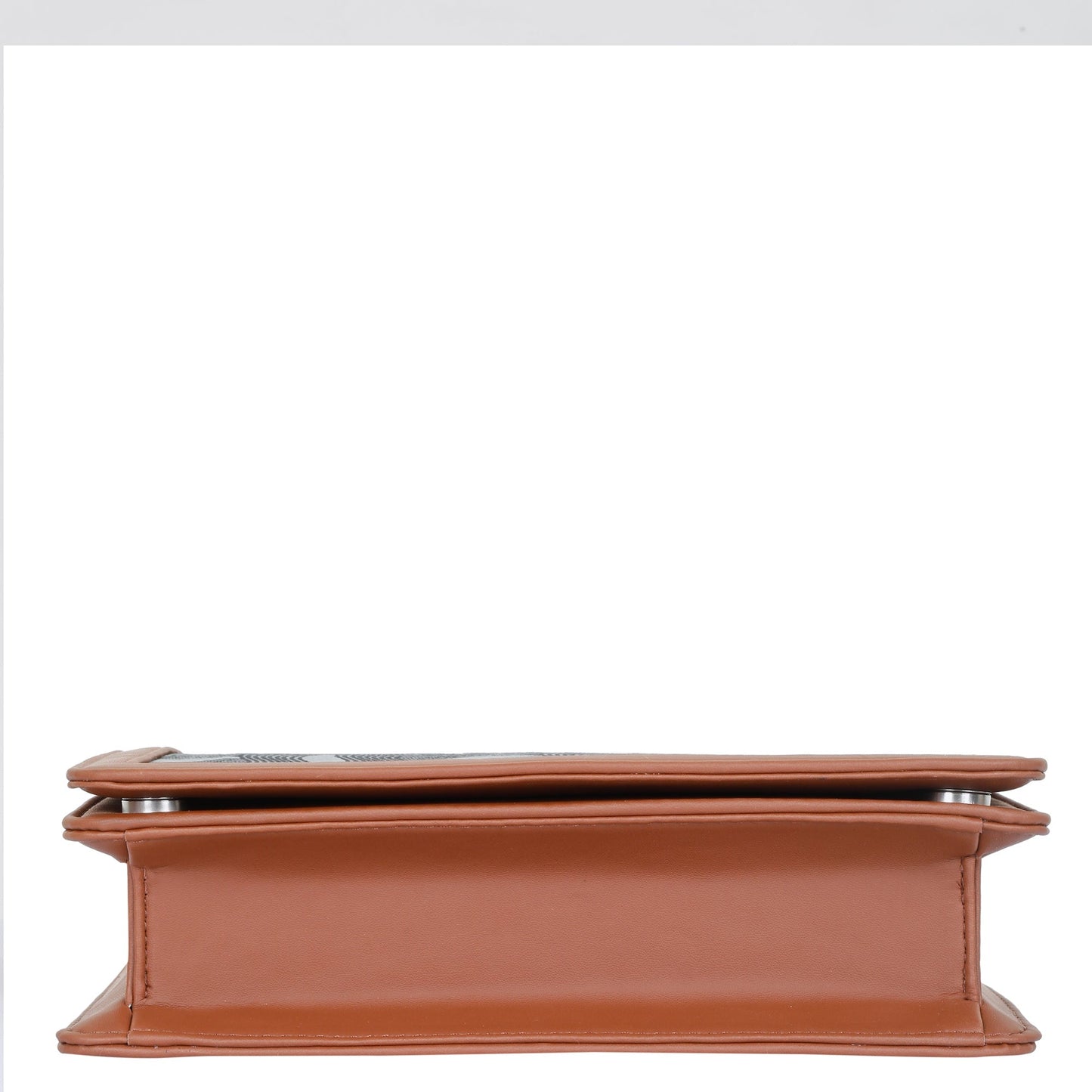 Handcrafted Wave Print Crossbody Sling Bag – Women’s Fabric Purse with Chain Strap