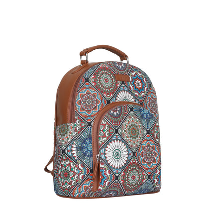 Women’s Multicolor Backpacks with Vegan Leather Trim – Wholesale