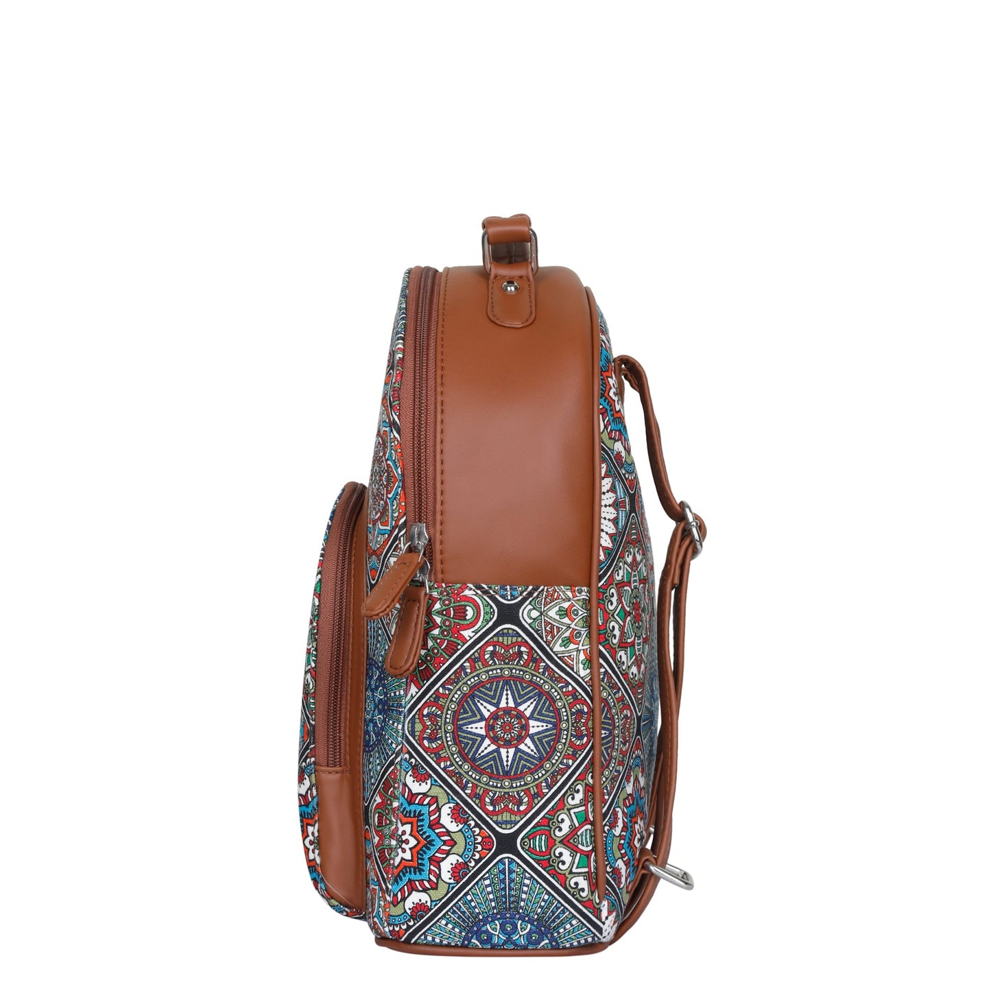 Women’s Multicolor Backpacks with Vegan Leather Trim – Wholesale