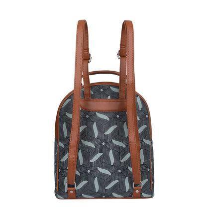 Women’s Printed Backpacks with Vegan Leather Trim – Wholesale